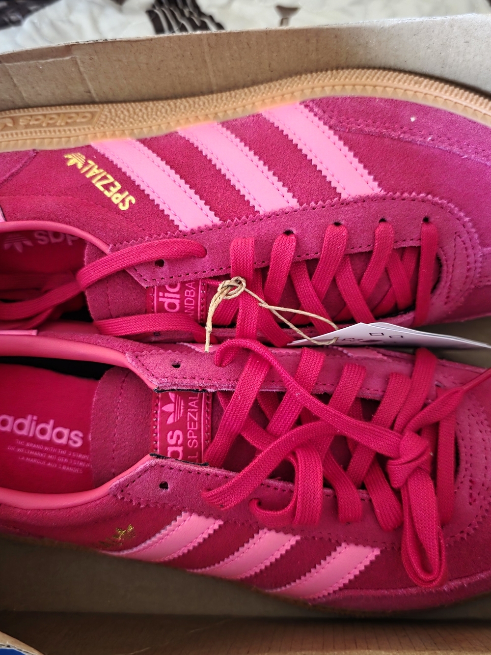 adidas Women's Spezial Suede Sneakers in Hot Pink and Light Pink